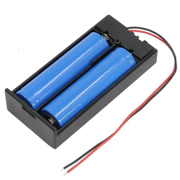 Kit 2 unidades de baterías 18650 con portapilas