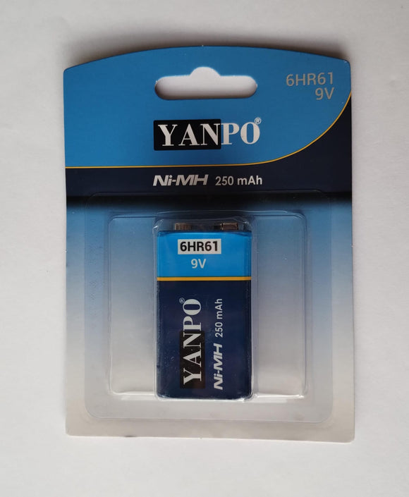 Batería Recargable 9V Pila recargable 9V 250mAh