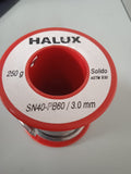 Soldadura estaño 3 mm HALUX electricidad automotriz 3mm gratis crema única