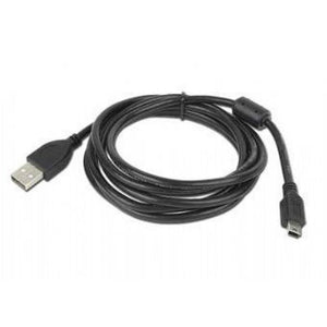 Cable USB a Mini USB 1.4 Mts Negro Cable de Datos