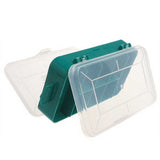 Caja organizadora verde doble 13 compartimientos