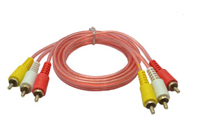 Cable 3x3 RCA 1.5Mts 3RCA x 3RCA 1.5 Mts