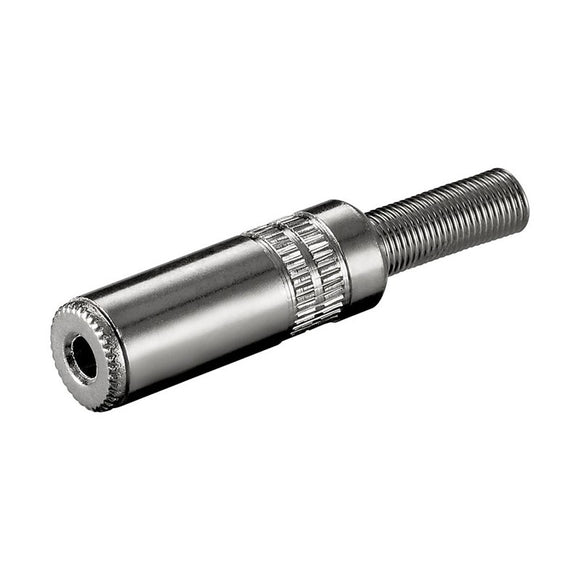 Conector Jack hembra metálico 3.5mm Estereo