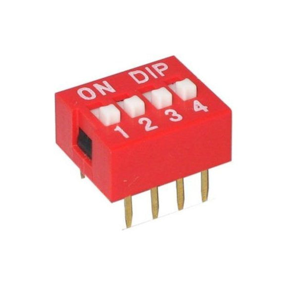 DipSwitch 2.54 mm 4POS 4 posiciones