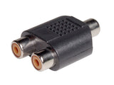 Convertidor RCA H a 2 RCA H. RCA hembra a 2 RCA hembra - Arca Electrónica 