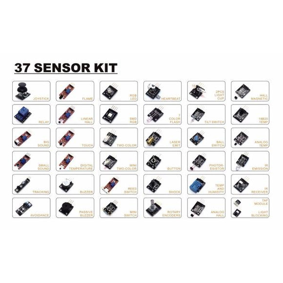 Kit 37 Sensores Para Arduino Uno Mega Micros Pic - Arca Electrónica