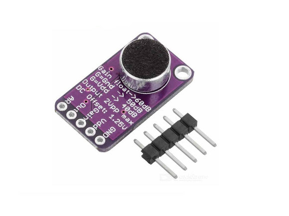MODULO MICROFONO CON AMPLIFICADOR MAX9814 CONTROL AUTOMATICO DE GANANCIA - Arca Electrónica