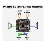 Módulo amplificador de audio PAM8610 2*15W - Arca Electrónica