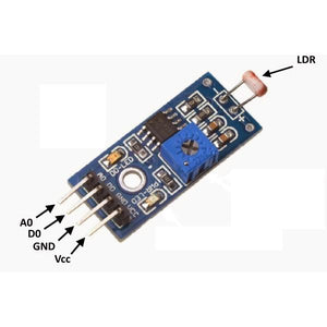 Módulo Arduino Fotorresistencia Fotoresistencia Sensor Luz - Arca Electrónica 