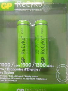 Batería Pila AA Recargable ReCyKo 1300mAh - Arca Electrónica 