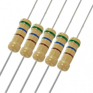 Resistencia 220 Ohm 1/4W 5% X5 Unidades - Arca Electrónica