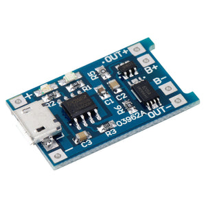 Módulo Cargador De Batería Lipo Litio 18650 1a Tp4056 Micro USB - Arca Electrónica