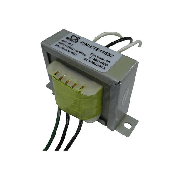Transformador 115 a 12-0-12 VAC 1A M-1 - Arca Electrónica